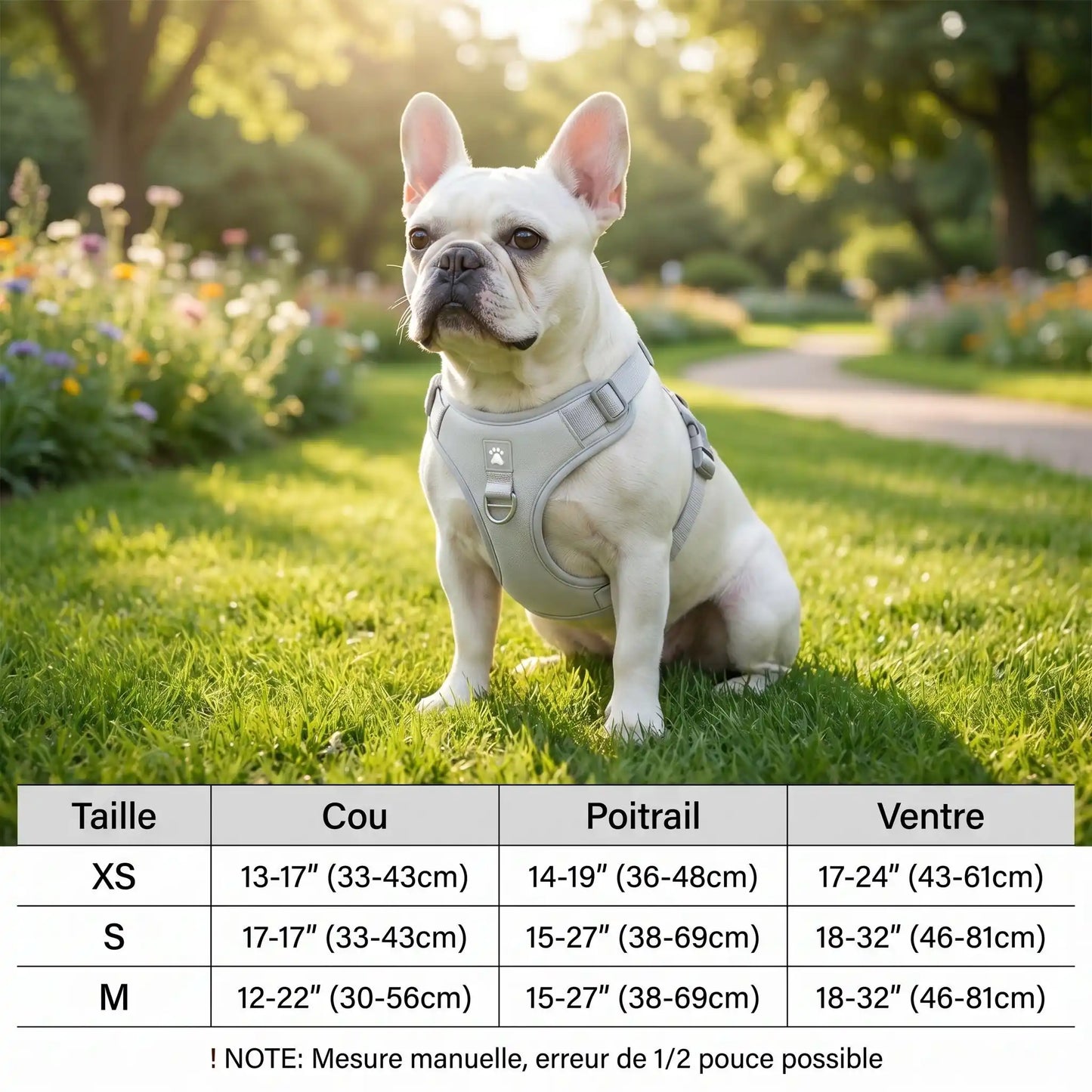Harnais pour chien confortable et anti-traction