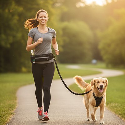 Laisse canicross adaptee aux sports canins