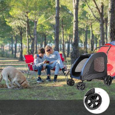 poussette pour chien rangement facile