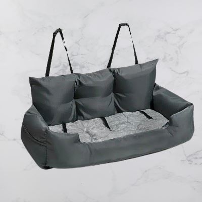 SIEGE AUTO POUR CHIEN - CarrierTravelDog™ - Gris