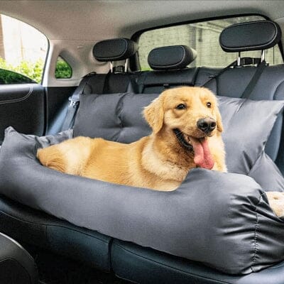 SIEGE AUTO POUR CHIEN - CarrierTravelDog™ - Gris