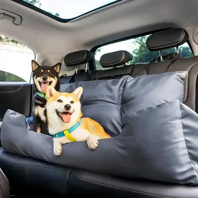 SIEGE AUTO POUR CHIEN - CarrierTravelDog™ - Gris