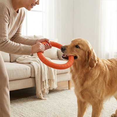 anneau chien disponible en plusieurs coloris vifs