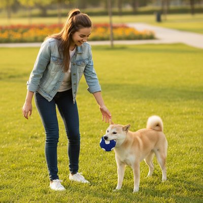 Balle Chien conçue pour supporter les morsures répétées et l'usage intensif lors des sessions de jeu