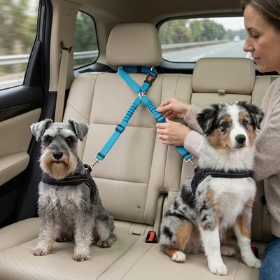 Ceinture de sécurité pour chien limite les mouvements dangereux