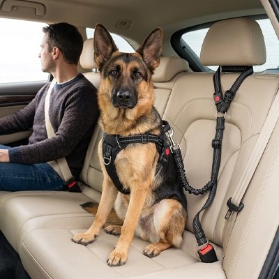 Ceinture de sécurité pour chien sans installation complexe