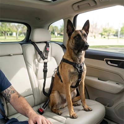 Ceinture de sécurité pour chien sécuritaire 