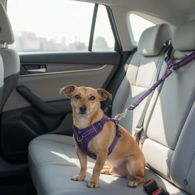 Ceinture de sécurité pour chien système d'attache universel