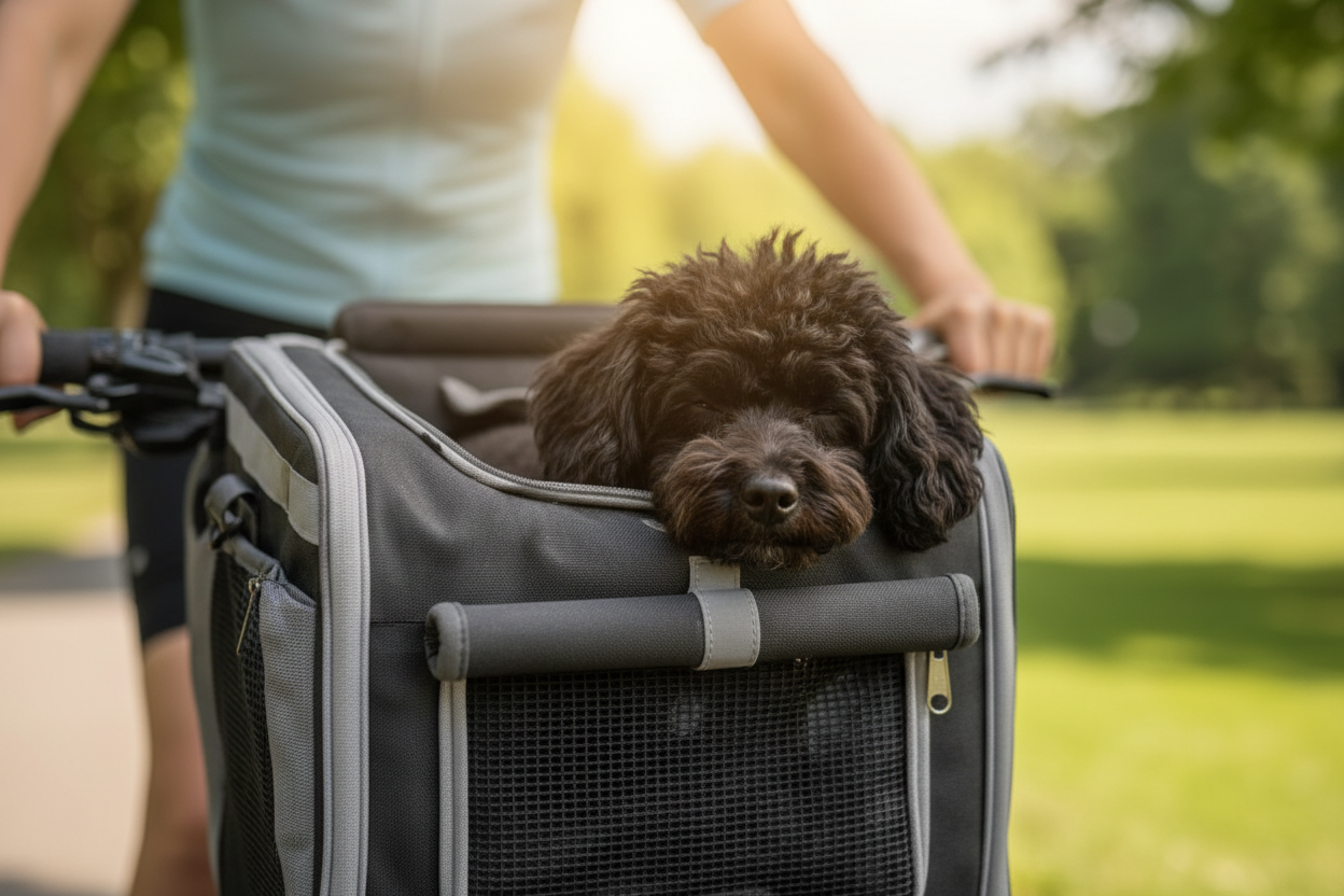 Panier pour chien vélo avant | Transport sécurisé et confortable