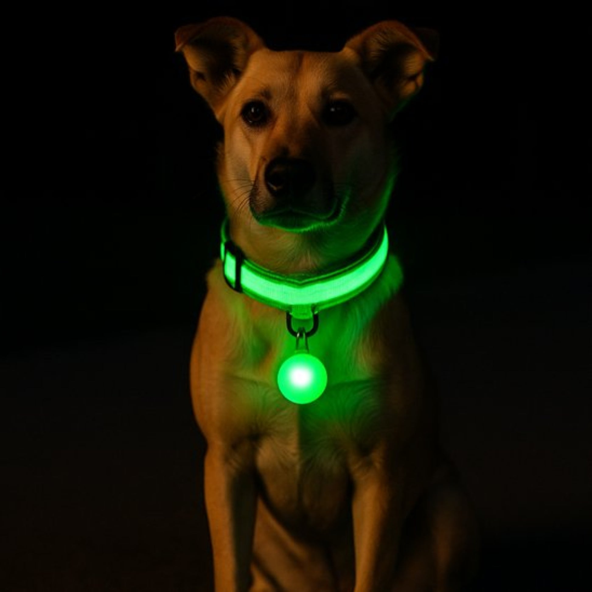 Collier lumineux pour chien multicolore