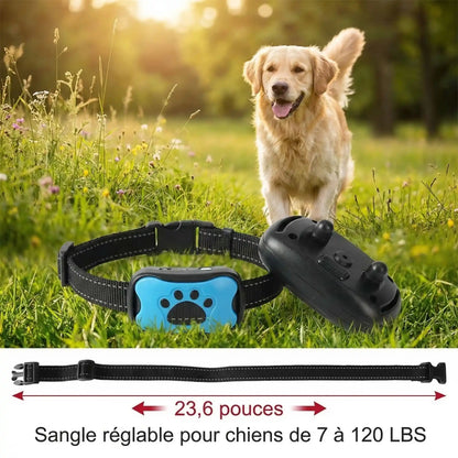 Collier anti-aboiement sonore pour chien – solution douce et sans choc