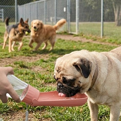 Gourde Chien Abreuvoir rabattable