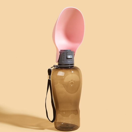 Gourde pour chien​ /  Abreuvoir rabattable: coupelle dépliante en silicone 