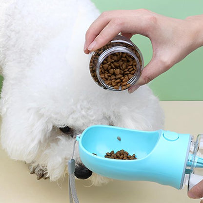 Gourde pour chien capacité double compartiment: