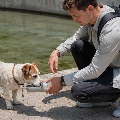 Gourde pour Chien facilité d'entretien