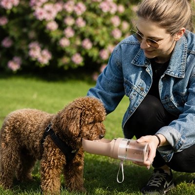 Gourde pour Chien fermeture sécurisée évitant les fuites