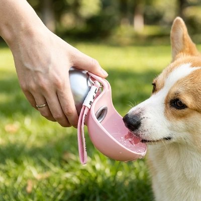 Gourde pour Chien /  Matériaux adaptés au contact alimentaire