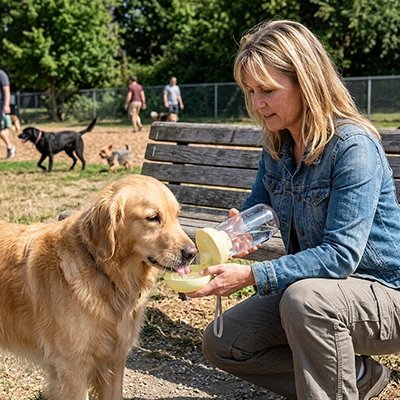 Gourde pour Chien parfait pour les animaux de petite et moyenne taille. 