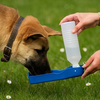 Gourde pour Chien/Système 2-en-1: 