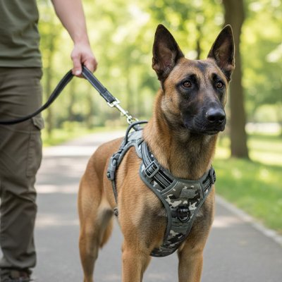 Harnais chien de qualité, réglable  ajustable et respirant