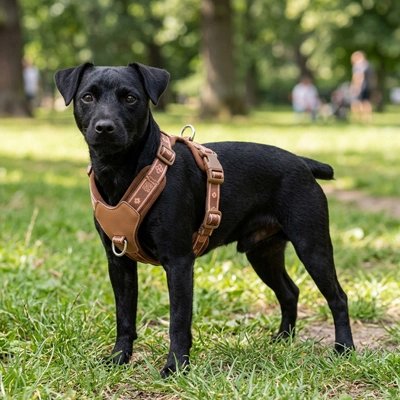 Harnais chien en Y  design bicolore élégant
