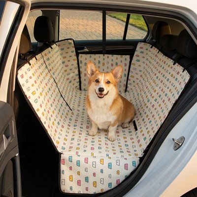 Housse protection voiture chien couvre l'ensemble de la banquette 