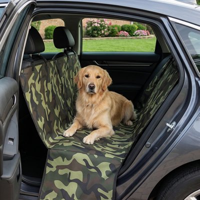 Housse protection voiture chien  surface antidérapante vert