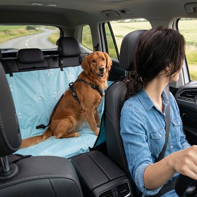 Housse voiture chien protège l'humidité