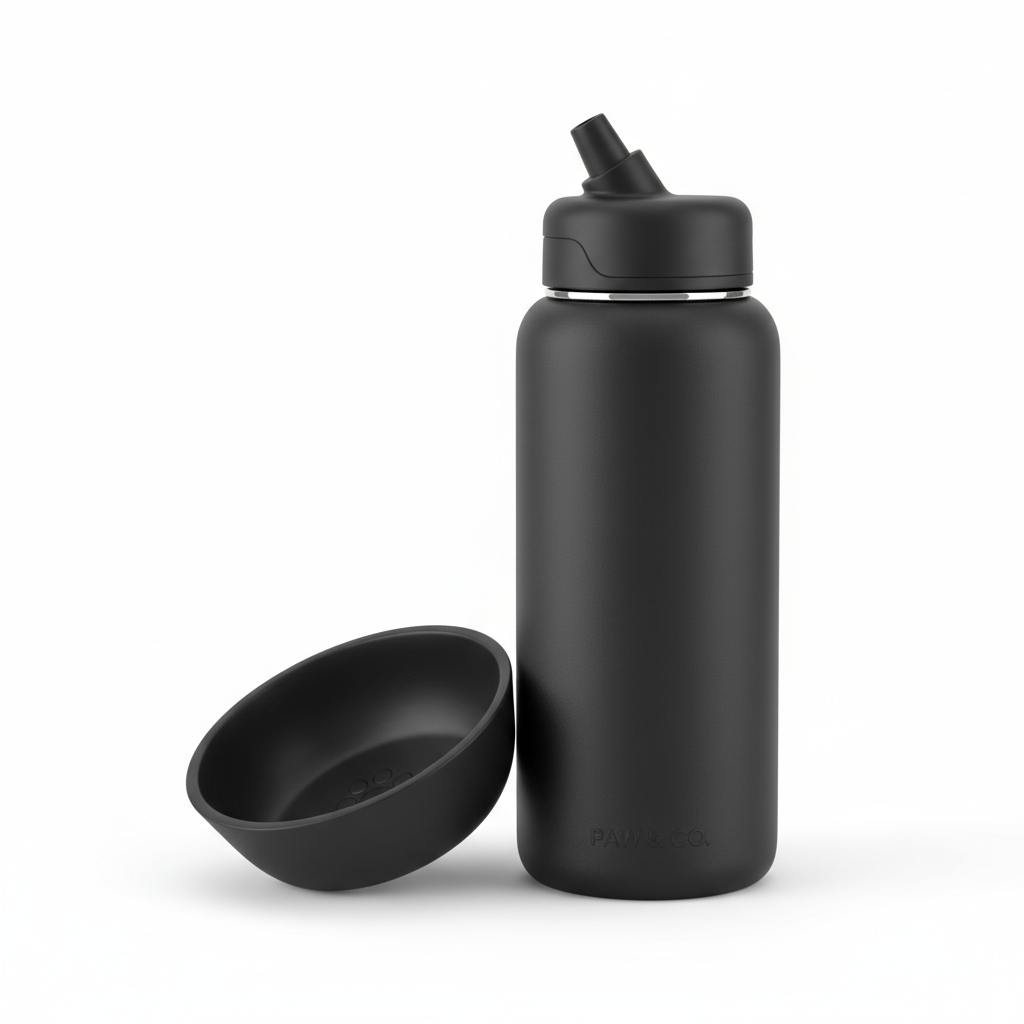 Gourde isothermique pour chien | 3-en-1 Nomade