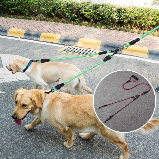 Laisse double pour chien | Confort Control