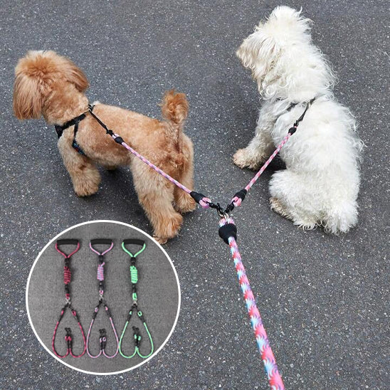 Laisse double pour chien | Confort Control