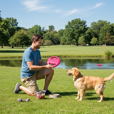 Jouet pour chien permet des lancers à longue distance 