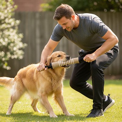 Jouet quasi indestructible pour Chien poignées ergonomiques