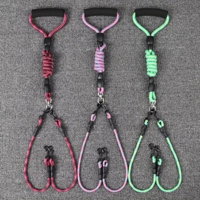 laisse double pour chien multifonctions differente couleur