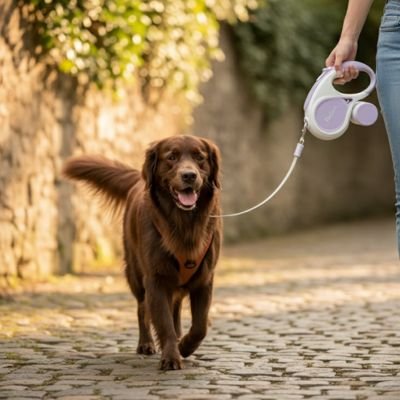 laisse pour chien retractable 