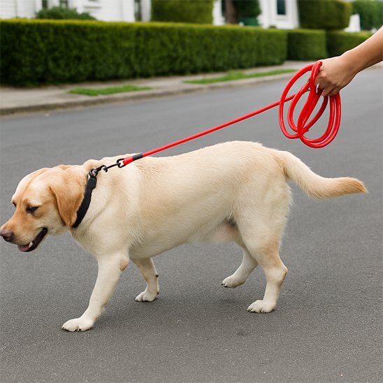 longe pour chien système de verrouillage rapide