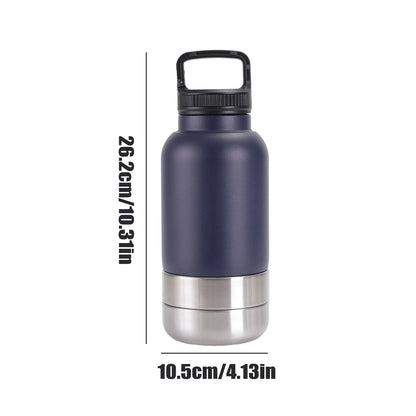 Gourde isothermique pour chien | 3-en-1 Nomade