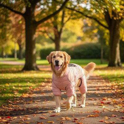 Manteau pour chien garnissage léger en duvet de coton