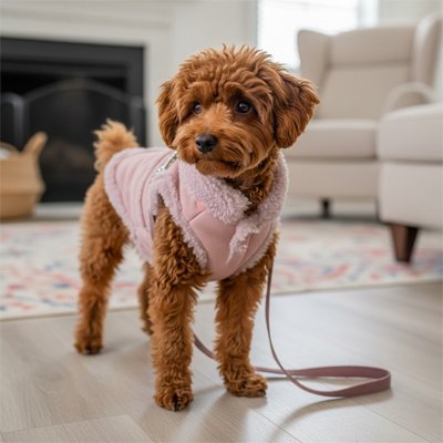manteau pour petit chien ajustables avec boucles 