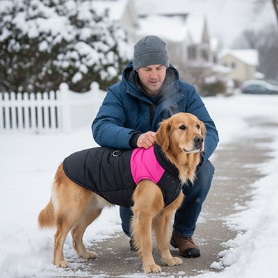 Manteaux pour chiens protection du dos jusqu'à la base de la queue 