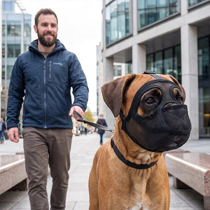 Muselière pour chien​ convient aux promenades urbaines