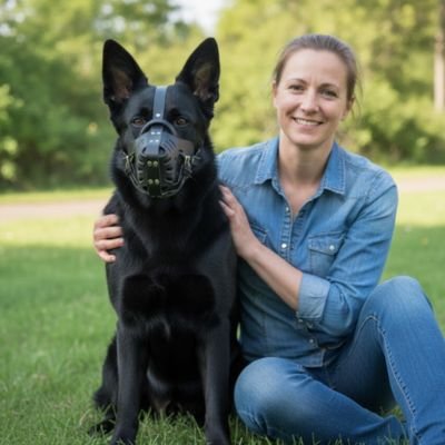 Muselière pour chien​ en cuir pour chiens de dressage