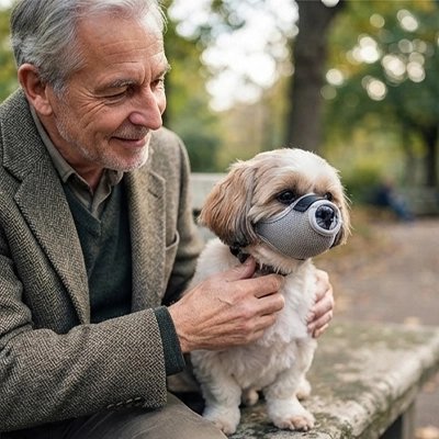 Muselière pour chien​ entretien facile: lavable 