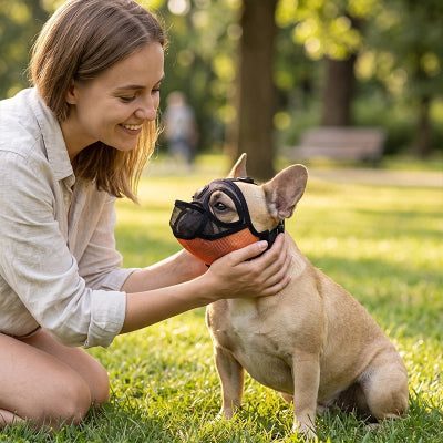 Muselière pour chien​ matériau respirant