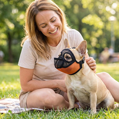 Muselière pour chien​ système d'attache sécurisé