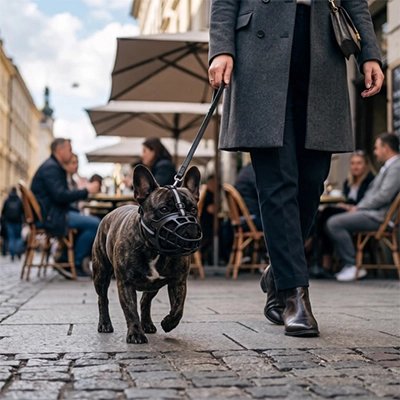 Muselière pour chien​ utilisation urbaine facilitée
