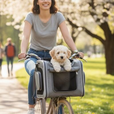 Panier à vélo pour Chien idéal pour chiens de petit gabarit 