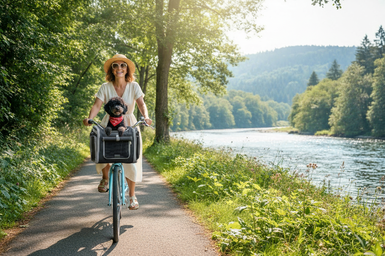 Panier pour chien vélo avant | Transport sécurisé et confortable