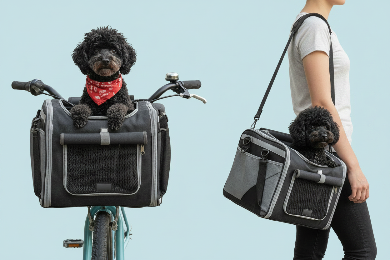 Panier pour chien vélo avant | Transport sécurisé et confortable