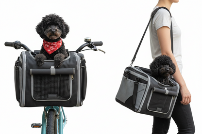 Panier pour chien vélo avant | Transport sécurisé et confortable